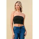 Doubled Layered Back Lace Up Tube Top | Casual Style Sleeveless Cropped Top [Available in Sizes SM-L]