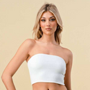 Doubled Layered Back Lace Up Tube Top | Casual Style Sleeveless Cropped Top [Available in Sizes SM-L]