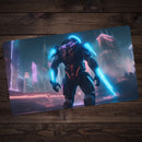 Blue Neon Playmat