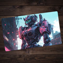 Neon Anime Character Playmat
