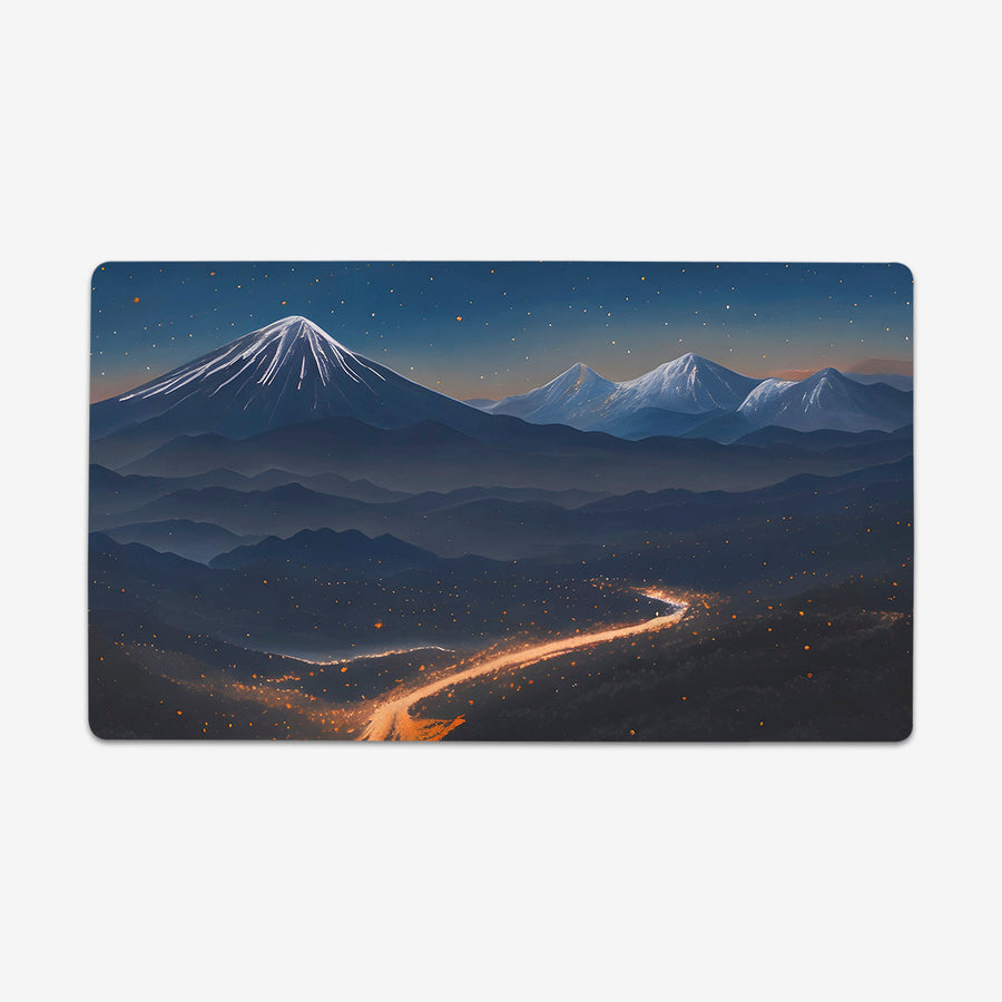 Night Scene in Japan Playmat