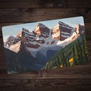 Pine Trees And Mountains Playmat