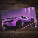 Purple Sports Car Playmat