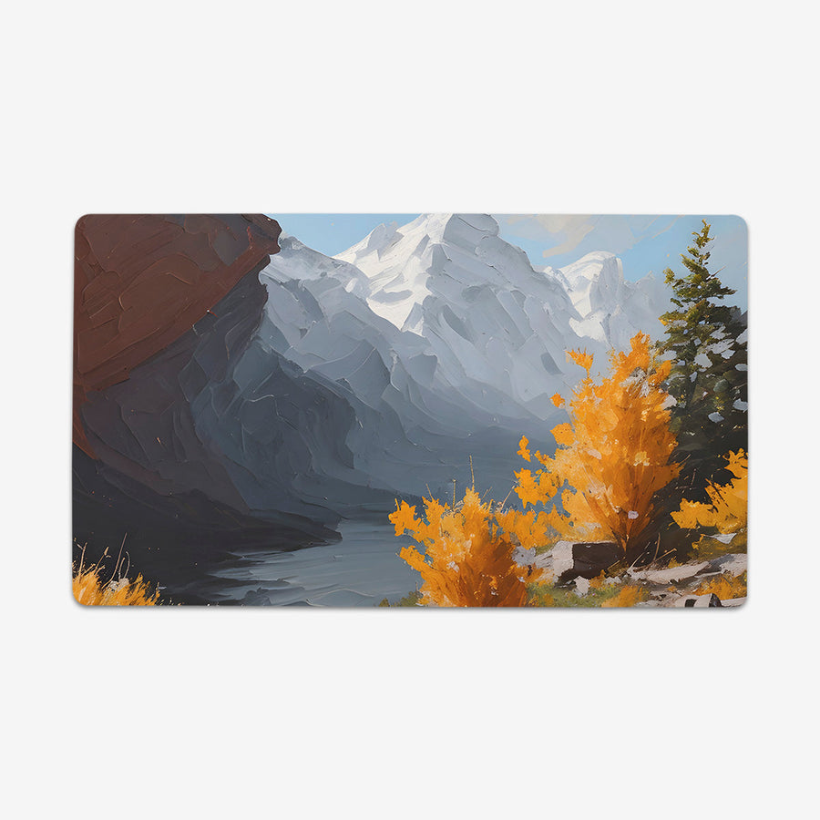 White Snowy Mountains Playmat