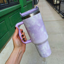 Dreamy Clouds 40 oz Stainless Steel Insulated Handle Tumbler | XL Size with Straw