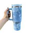 Dreamy Clouds 40 oz Stainless Steel Insulated Handle Tumbler | XL Size with Straw