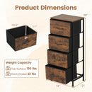 4-Drawer Fabric Dresser with Metal Frame