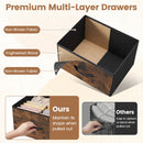 4-Drawer Fabric Dresser with Metal Frame