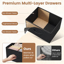 4-Drawer Fabric Dresser with Metal Frame