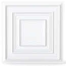 Drop Ceiling Tiles 24" x 24" PVC Ceiling Panels with 3D Decorative Patterns 12-Pack-White