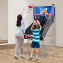 Dual Shot Basketball Arcade Game with 8 Game Modes and 4 Balls