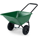 Dual-Wheel Wheelbarrow Garden Utility Cart with Pneumatic Tires