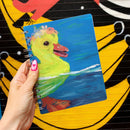 Duckling Spiral Notebook | Double-Sided Journal | 120 Lined Pages