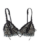 Hanky Panky After Midnight Classic Leopard Print Peekaboo Bralette, Medium