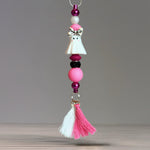 Pink Ghost Bar Charm - Tumbler Handle Charm