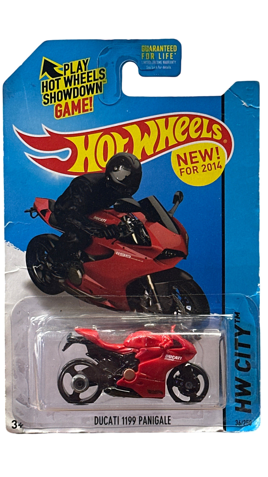 Hot Wheels HW City (2014) Red Ducati 1199 Panigale Motorcycle 36/250