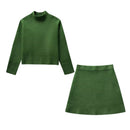 Spring Women's New Loose Ribbed Knitted Sweater