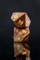 Ocean Jasper Stone Dice Set