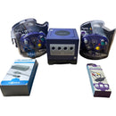 Indigo GameCube & Black Gameboy Player (No Disc) (Console w/ 2-Controllers)