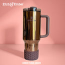 Conch Floral Mauve WAFFLE Tumbler Boot -fits 20-40oz