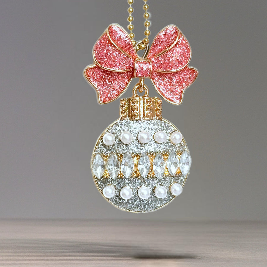 Baby Bow Christmas Charm - Tumbler Handle Charm