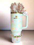 Spring Bunny 3D Deluxe Charm - Tumbler Handle Charm