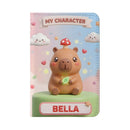 Personalized Capybara Passport Holder | Custom Name | Mushroom Capybara Travel Wallet