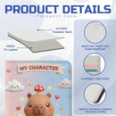 Personalized Capybara Passport Holder | Custom Name | Mushroom Capybara Travel Wallet