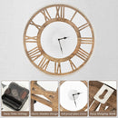16-20 Inch Silent Wall Clock with Roman Numerals