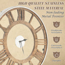 16-20 Inch Silent Wall Clock with Roman Numerals