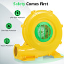 780W Bounce House Blower 1 HP Portable Air Pump Fan with Handle and Ground Stakes
