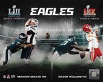 Brandon Graham & Milton Williams Super Bowl Sacks Philadelphia Eagles 8" x 10" Collage Photo