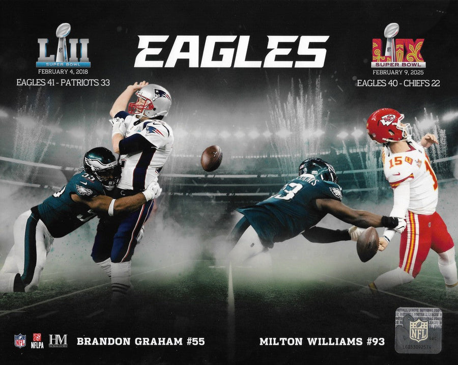 Brandon Graham & Milton Williams Super Bowl Sacks Philadelphia Eagles 8