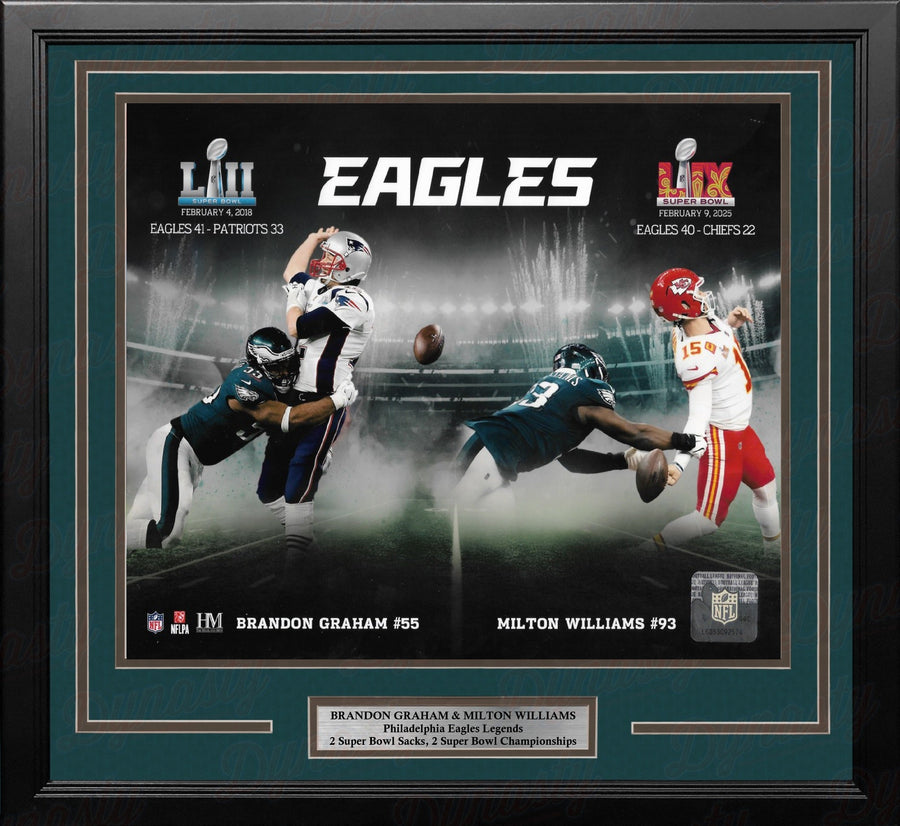 Brandon Graham & Milton Williams Super Bowl Sacks Philadelphia Eagles 11