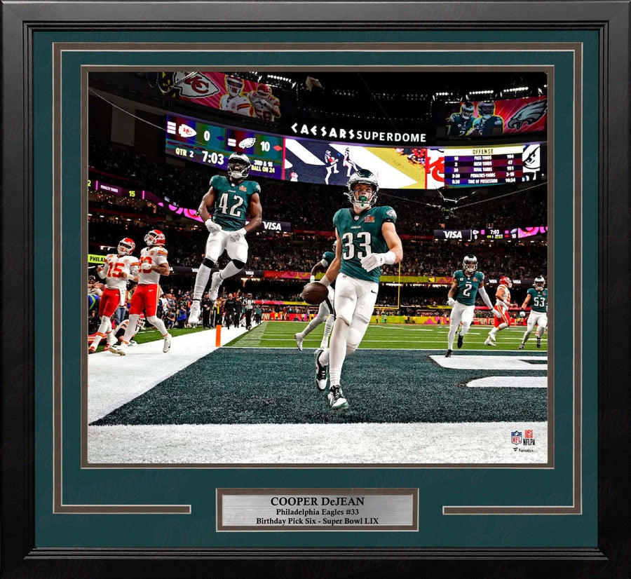 Cooper DeJean Super Bowl LIX Pick Six Philadelphia Eagles 11