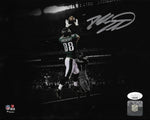 Dallas Goedert Touchdown Philadelphia Eagles Autographed 8" x 10" Blackout Football Photo