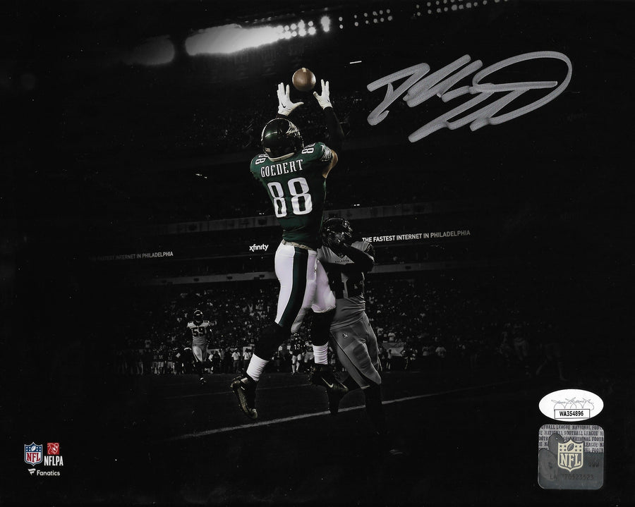 Dallas Goedert Touchdown Philadelphia Eagles Autographed 8