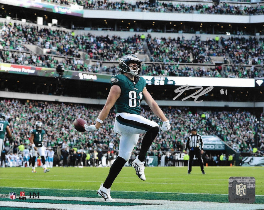 Grant Calcaterra First Touchdown Philadelphia Eagles Autographed 8