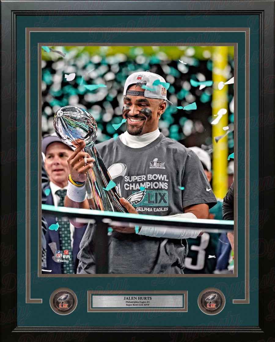 Jalen Hurts Super Bowl LIX Lombardi Trophy Philadelphia Eagles 11