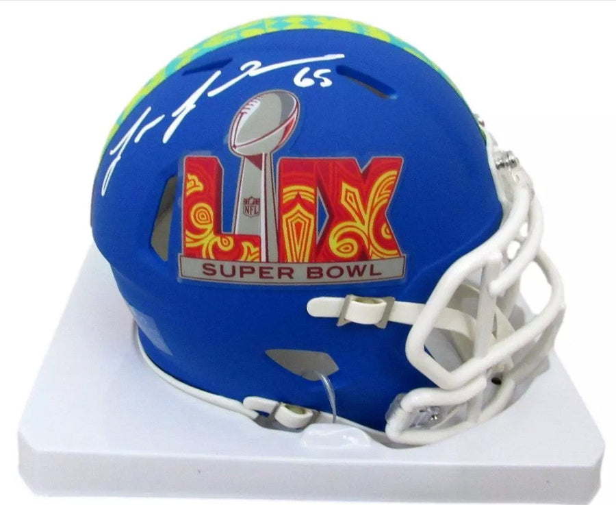 Lane Johnson Philadelphia Eagles Autographed Super Bowl LIX Football M – Ralphie's Funhouse