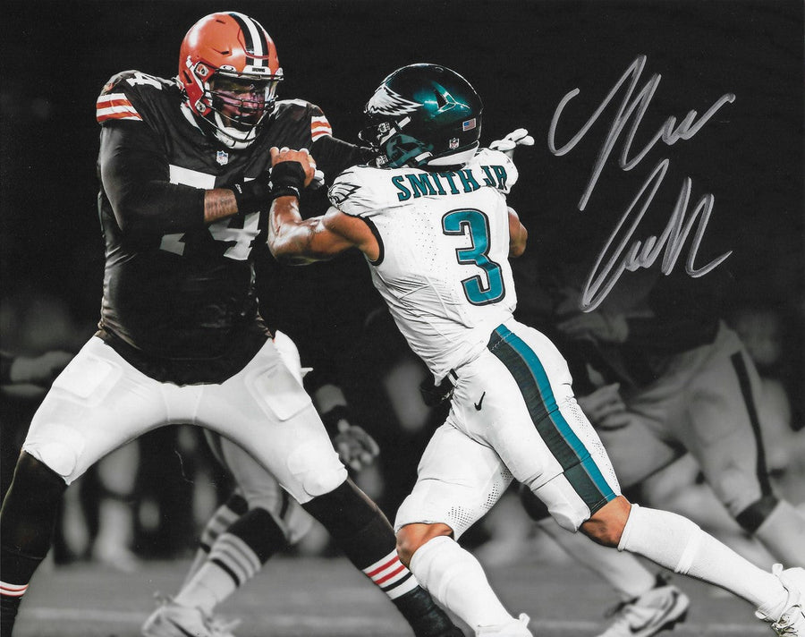 Nolan Smith Blackout Action Philadelphia Eagles Autographed 11
