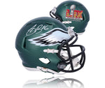Saquon Barkley Philadelphia Eagles Autographed Super Bowl LIX Champions Football Mini-Helmet