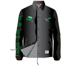 Philadelphia Eagles Mitchell & Ness Throwback Coaches Classic Raglan Full-Snap Windbreaker Jacket