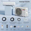 X-Pro 35000 BTU 3 Zone 22.5 SEER2 Ceiling Cassette Mini Split AC