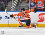 Connor McDavid Celebration Edmonton Oilers 8" x 10" Hockey Photo