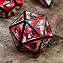 Elder Runes Blood Chalice Metal Dice Set