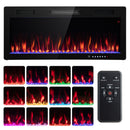 Electric Fireplace 40/50/60 Inches Recessed and Wall Mounted for 2' x 6' Stud