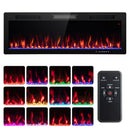 Electric Fireplace 40/50/60 Inches Recessed and Wall Mounted for 2' x 6' Stud