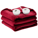 62 x 84 Inch Twin Size Electric Heated Throw Blanket with Timer