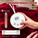 62 x 84 Inch Twin Size Electric Heated Throw Blanket with Timer